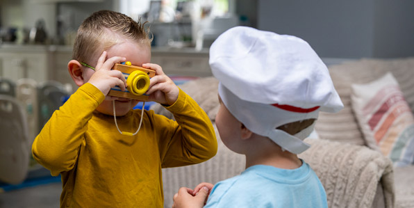 Children Playing with camera